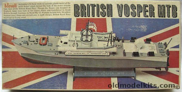 Revell 1/72 British Vosper MTB - (Motor Torpedo Boat), H335-200 plastic model kit